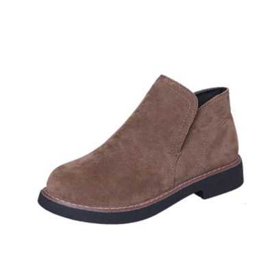 New Autumn And Winter Students Keep Warm Low Tube Martin Boots Female Comfortable Suede Round Head Snow Womens Boots NO.187