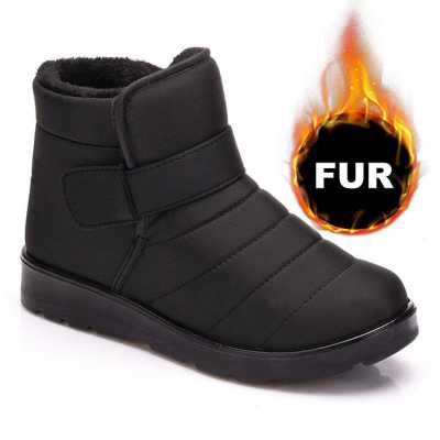 Waterproof winter boots for Women Warm Fur Plush winter boots Snow Boots Lover women footwear botas hombre Plus Size 48