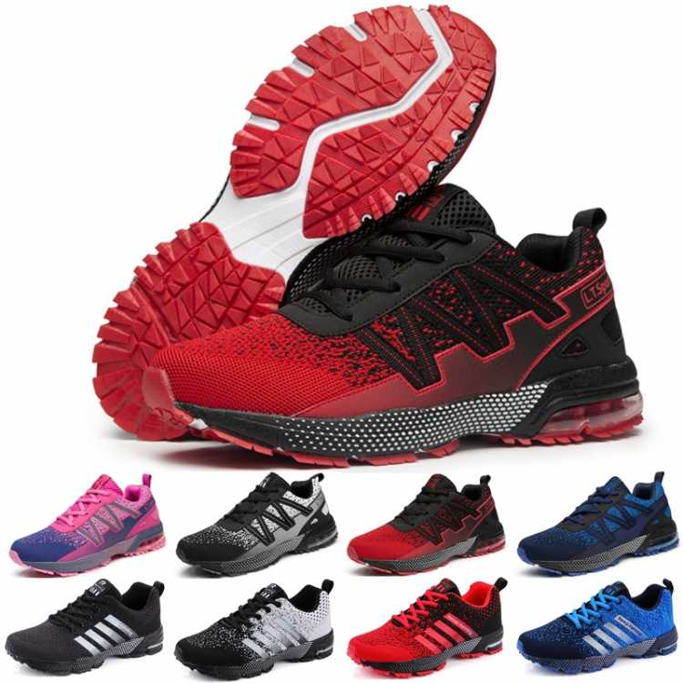 Women's Man's Athletic Sneaker 2021 Light Weight Mans Sport Shoes Soft Sole Gym Shoes Fashion Girl Breathable Walking Shoes