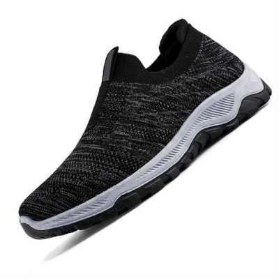 Men Shoes Mesh Slip on Sport Shoes Male Running Shoes Man Low Top Blue Sneakers Breathable Men's Summer Sports Shoes Big Size 46