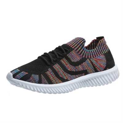 Women Casual Shoes Fashion Breathable Walking Mesh Flat Shoes Color Sneakers Women Tenis Feminino Female Shoesmujer