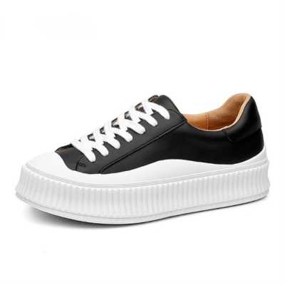 Women White Sneakers Fashion Flat Platform Shoes Comfortable Round Toe Casual Sneakers Women's Flat Shoes