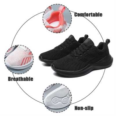 Women Running Shoes Non slip Breathable Woman Sports Shoes Female Lace up Mesh Soft Footwear Outdoor Sneakers Flats Shoes